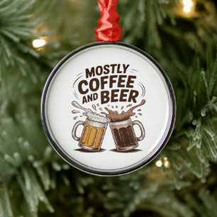 100% Organic Dad Metal Ornament