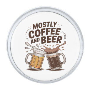 100% Organic Dad Silver Finish Lapel Pin