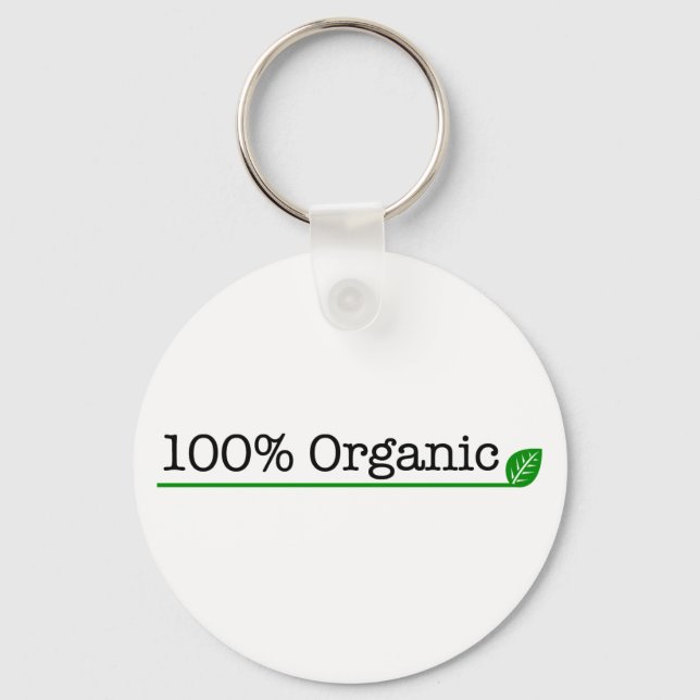 100% Organic Keychain (Front)