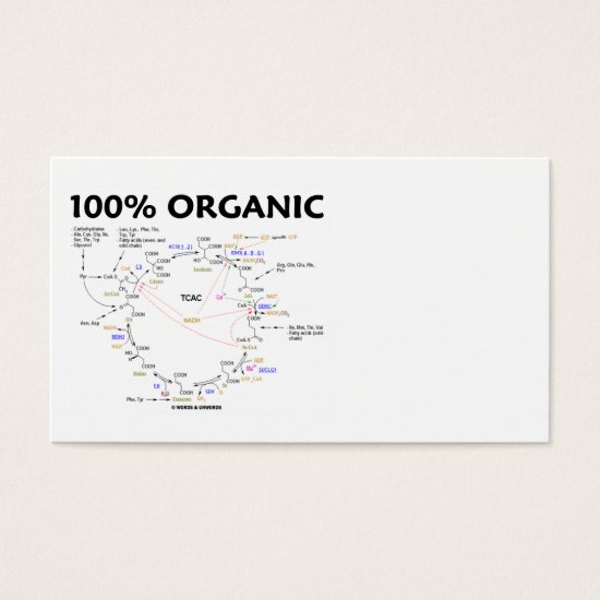 100% Organic (Krebs Cycle - Citric Acid Cycle)