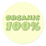 100% Organic Stickers