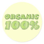 100% Organic Stickers