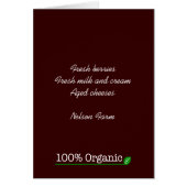 100% Organic - white text (Front)