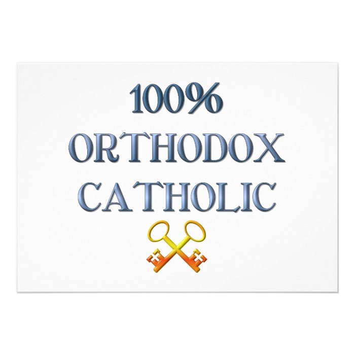 100% Orthodox Catholic Custom Invitations