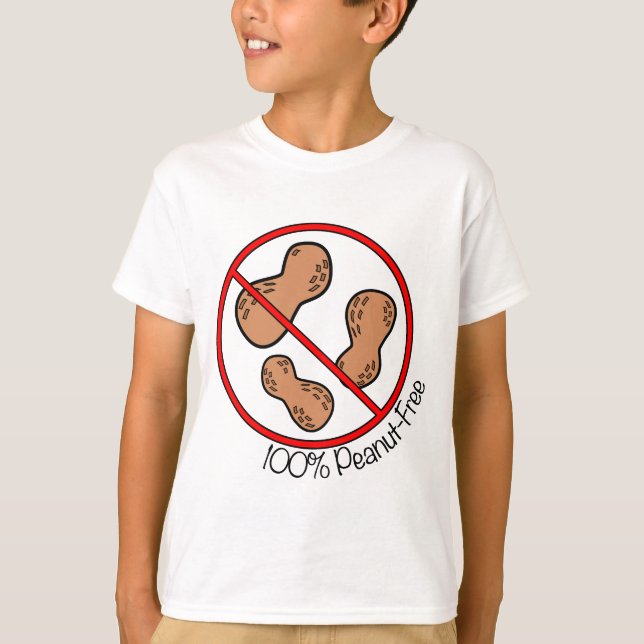 100% Peanut Free T-Shirt (Front)
