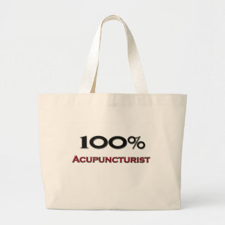 100 Percent Acupuncturist Large Tote Bag
