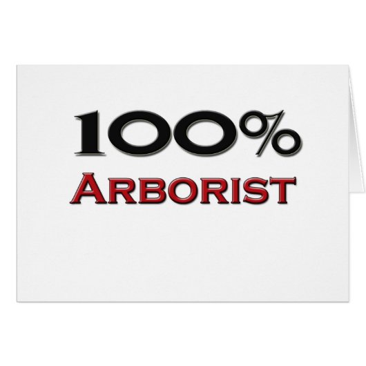 100 Percent Arborist Cards (Front Horizontal)