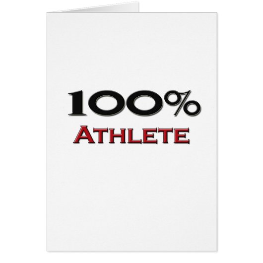 100 Percent Athlete Cards (Front)