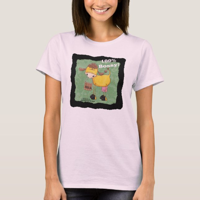 100 Percent Bossy Cow T-Shirt (Front)