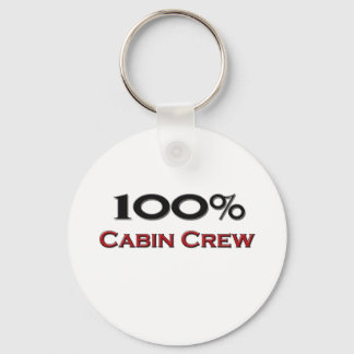 100 Percent Cabin Crew Keychain