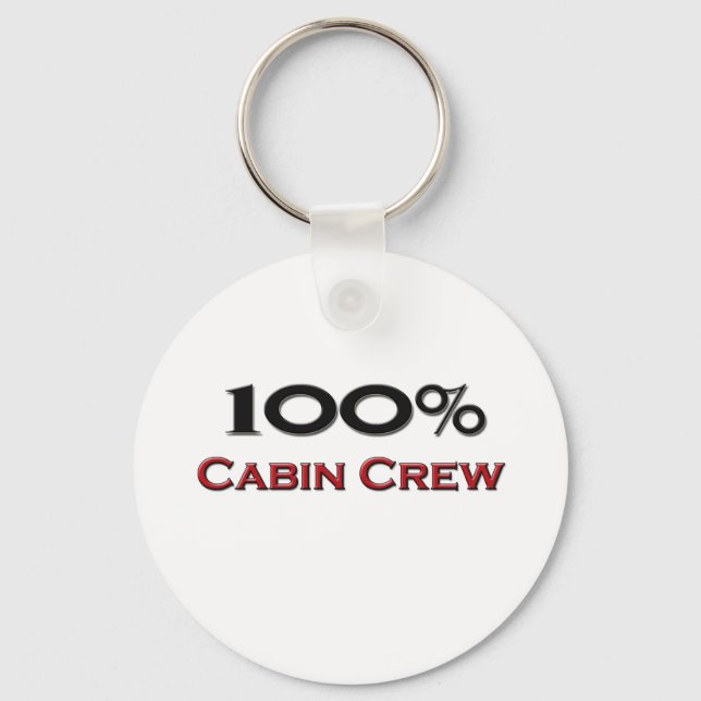 100 Percent Cabin Crew Keychain (Front)