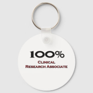 100 Percent Clinical Research Associate Keychain