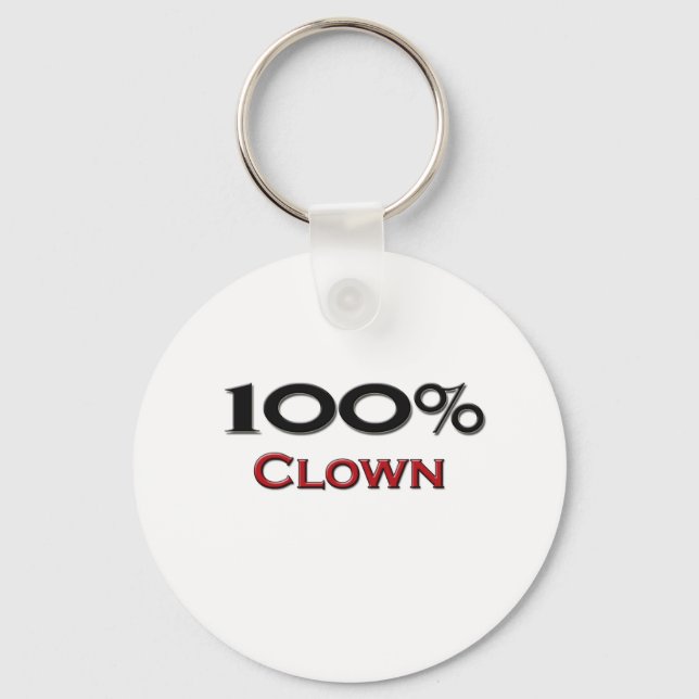 100 Percent Clown Keychain (Front)
