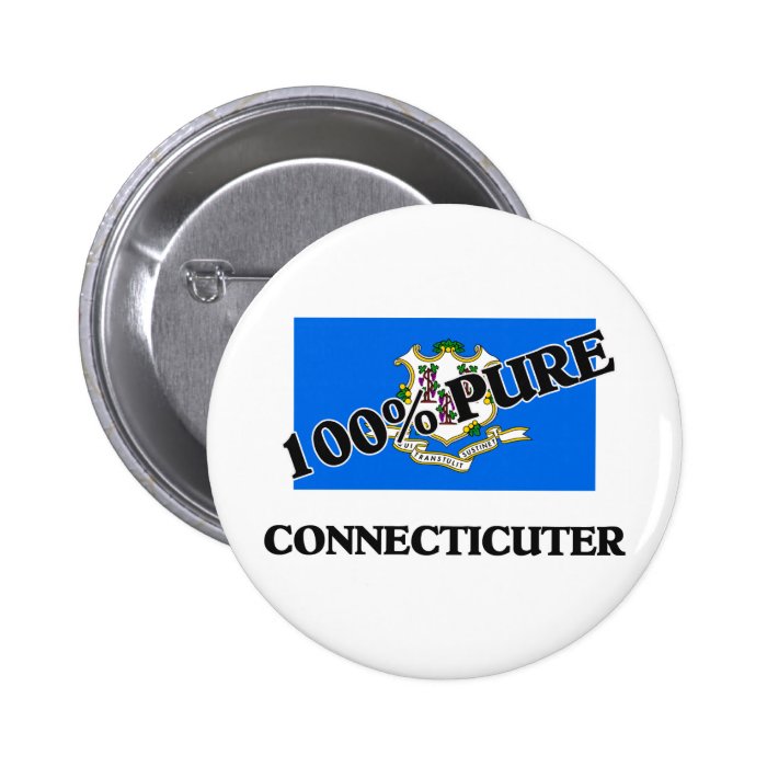 100 Percent Connecticuter Pin