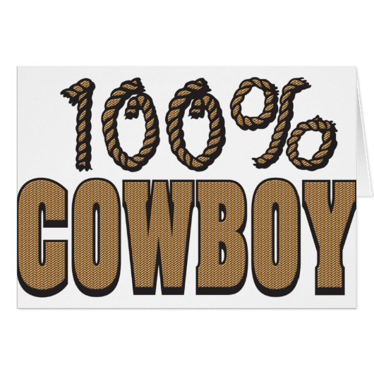 100 Percent Cowboy Cards (Front Horizontal)