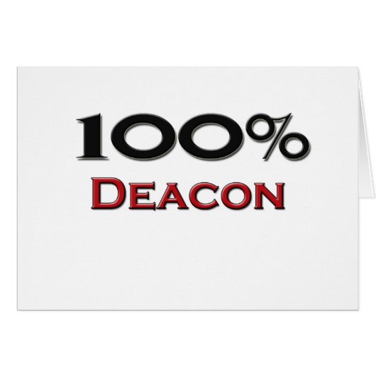 100 Percent Deacon Cards (Front Horizontal)