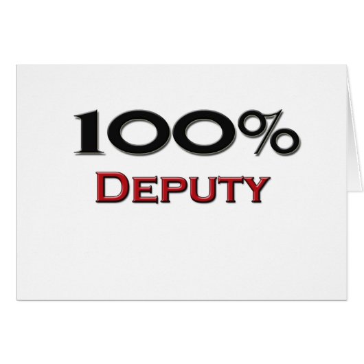 100 Percent Deputy Cards (Front Horizontal)