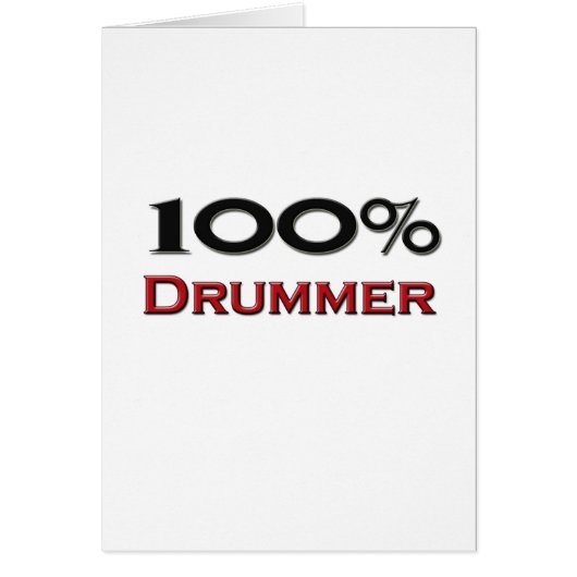 100 Percent Drummer Cards (Front)