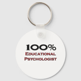 100 Percent Educational Psychologist Keychain