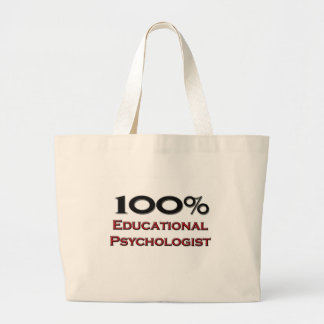 100 Percent Educational Psychologist Large Tote Bag