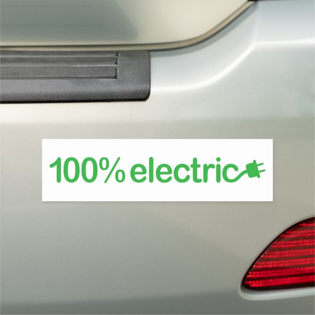 100 Percent Electric Car Vehicle EV  Magnet (In Situ)