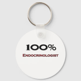 100 Percent Endocrinologist Keychain