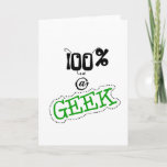 100 Percent Geek Card