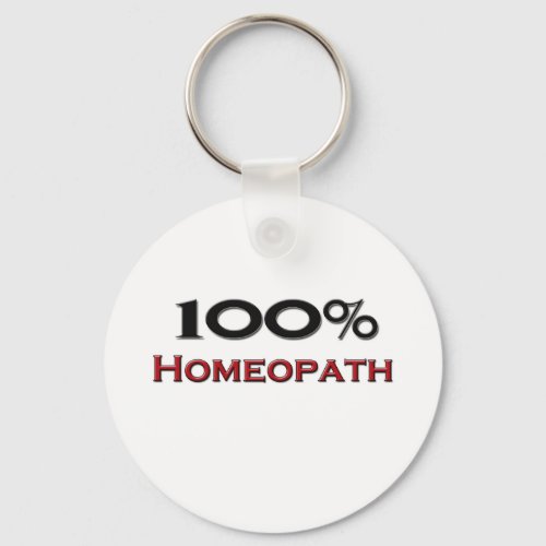 100 Percent Homeopath Keychain