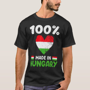 100 Percent Made In Hungary Hungarian Boys Girls K T-Shirt