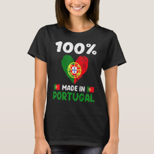 100 Percent Made In Portugal Portuguese Boys Girls T-Shirt