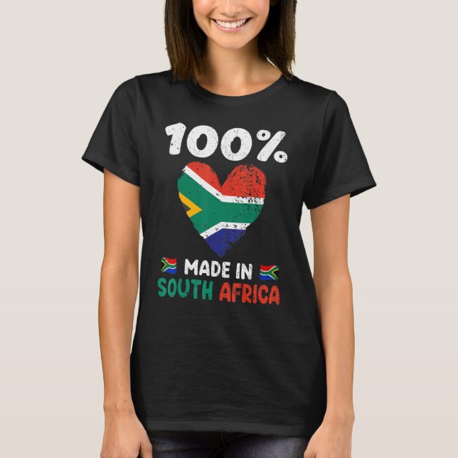 100 Percent Made In South Africa South African Boy T-Shirt (Front)