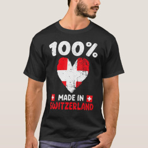 100 Percent Made In Switzerland Swiss Boys Girls K T-Shirt