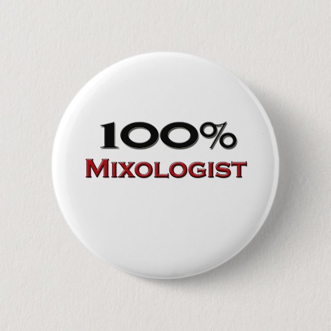 100 Percent Mixologist Button (Front)