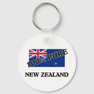 100 Percent NEW ZEALAND Keychain