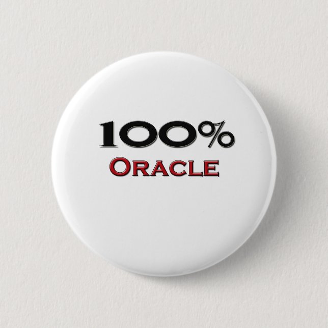 100 Percent Oracle Button (Front)