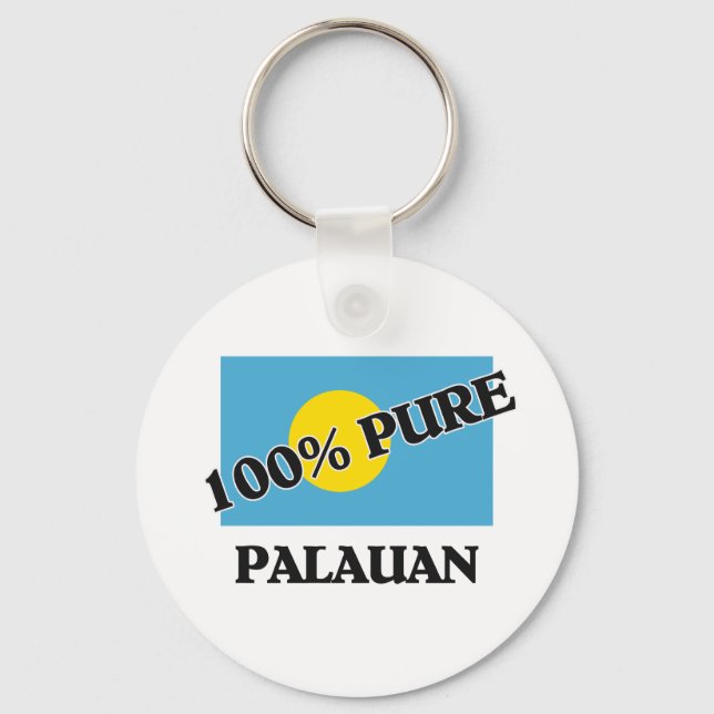 100 Percent PALAUAN Keychain (Front)