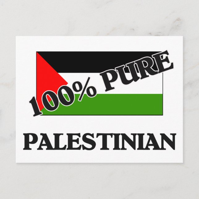 100 Percent PALESTINIAN Postcard (Front)