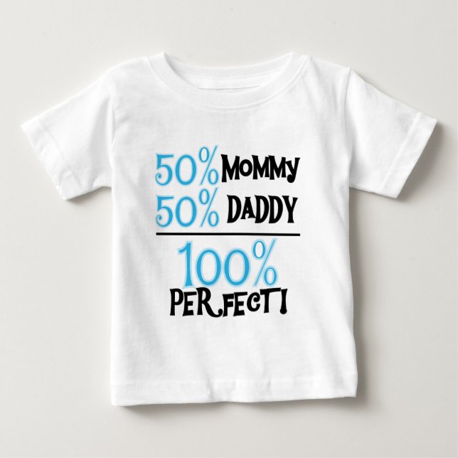 100 Percent Perfect Blue Baby T-Shirt (Front)