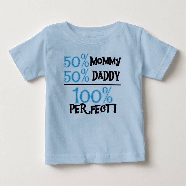 100 Percent Perfect Blue Baby T-Shirt (Front)