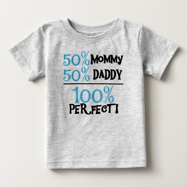 100 Percent Perfect Blue Baby T-Shirt (Front)