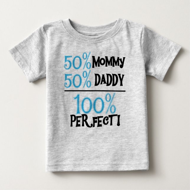 100 Percent Perfect Blue Baby T-Shirt (Front)