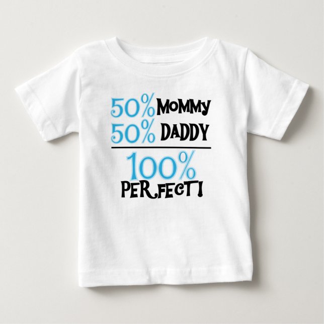 100 Percent Perfect Blue Baby T-Shirt (Front)