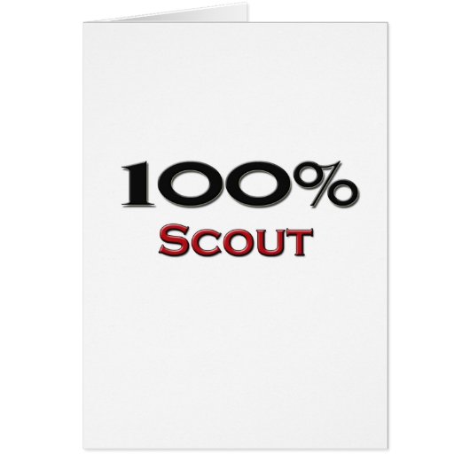 100 Percent Scout Cards (Front)