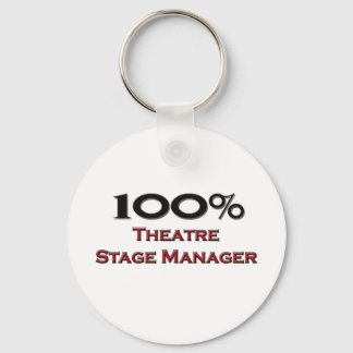 100 Percent Theater Stage Manager Keychain