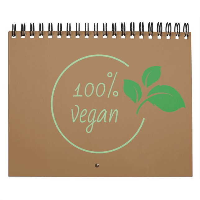 100 percent vegan| One percent vegan Calendar (Cover)