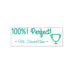 [ Thumbnail: "100%! Perfect!" Assignment Marking Rubber Stamp ]