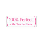 [ Thumbnail: "100% Perfect!" Educator Feedback Rubber Stamp ]