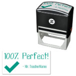[ Thumbnail: "100% Perfect!" Teaching Assistant Rubber Stamp ]