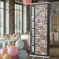 100 Photo Collage 5 Across 20 Up Pics in Grid Ret