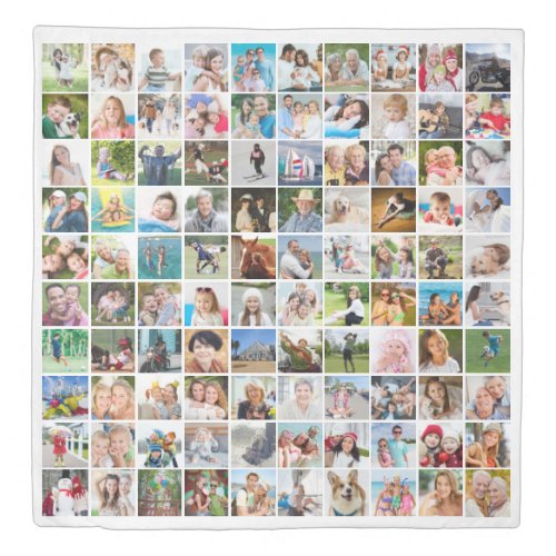 100 Photo Collage Create Your Own Unique Duvet Cover